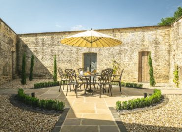 Courtyard Cottage Secluded Dining Area in Walled Garden